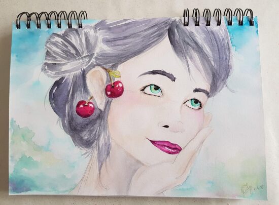 Aquarelle Hydrus du Dr PH. martin’s et canson.jpeg